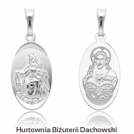 Medalik srebrny Matka Boska Szkaplerzna