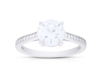 Pierścionek srebrny z cyrkoniami pr.925 - 2