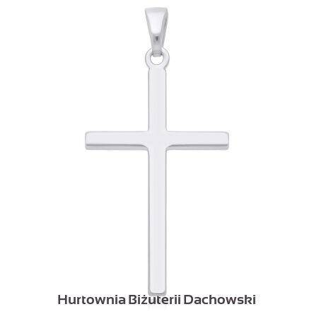 Krzyżyk srebrny gładki duży pr.925
