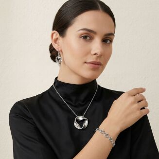 Zawieszka srebrna 925 nowoczesny wzór - 2