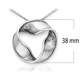 Zawieszka srebrna 925 nowoczesny wzór - 3