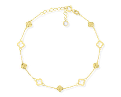 Złota bransoletka koniczyny pr.585