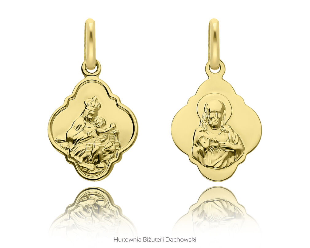 Medalik złoty 585 Szkaplerzny