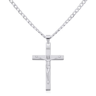 Srebrny krzyż z wizerunkiem Jezusa pr.925 - 3