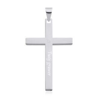 Srebrny krzyż z wizerunkiem Jezusa pr.925 - 4