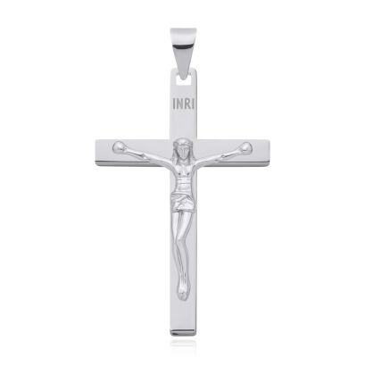Srebrny krzyż z wizerunkiem Jezusa pr.925
