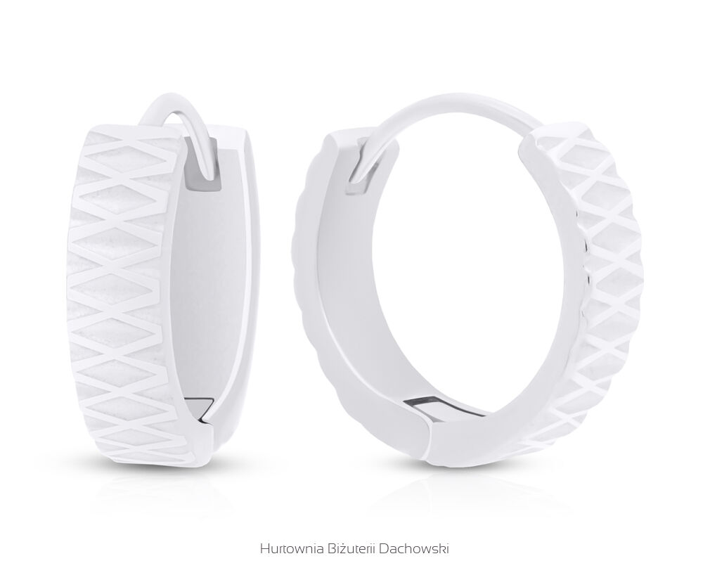 Kolczyki koła srebrne pr.925