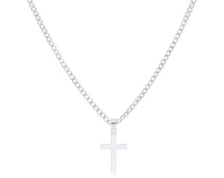 Krzyżyk srebrny gładki pr.925 - 2