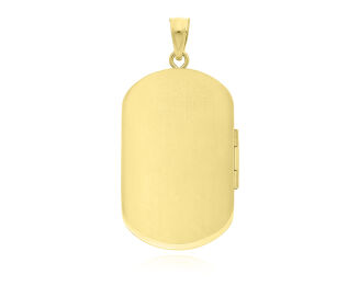 Puzderko srebrne pozłacane duże gładkie pr.925 - 4