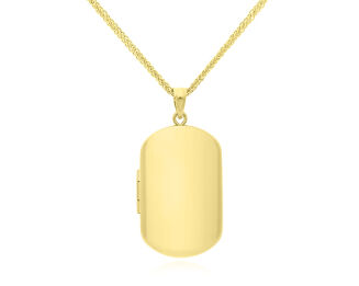 Puzderko srebrne pozłacane duże gładkie pr.925 - 6