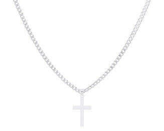 Krzyżyk srebrny gładki pr.925 - 2