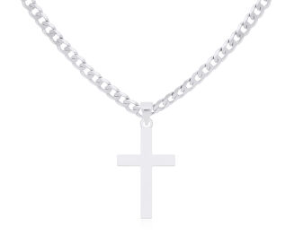 Krzyżyk srebrny gładki pr.925 - 3