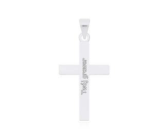 Krzyżyk srebrny gładki pr.925 - 4