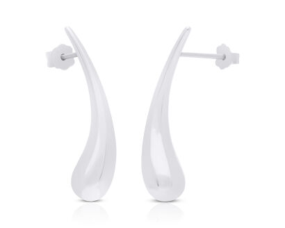 Kolczyki srebrne sztyfty gładkie pr.925