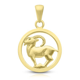 Złota zawieszka znak zodiaku Koziorożec pr.585