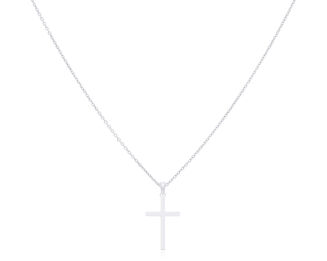 Krzyżyk srebrny gładki pr.925 - 2