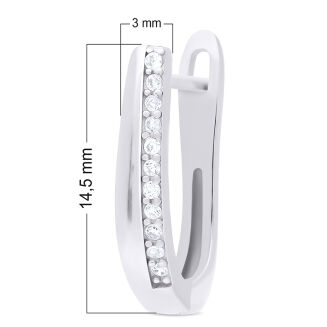 Kolczyki srebrne na angielskim zapięciu pr.925 - 2