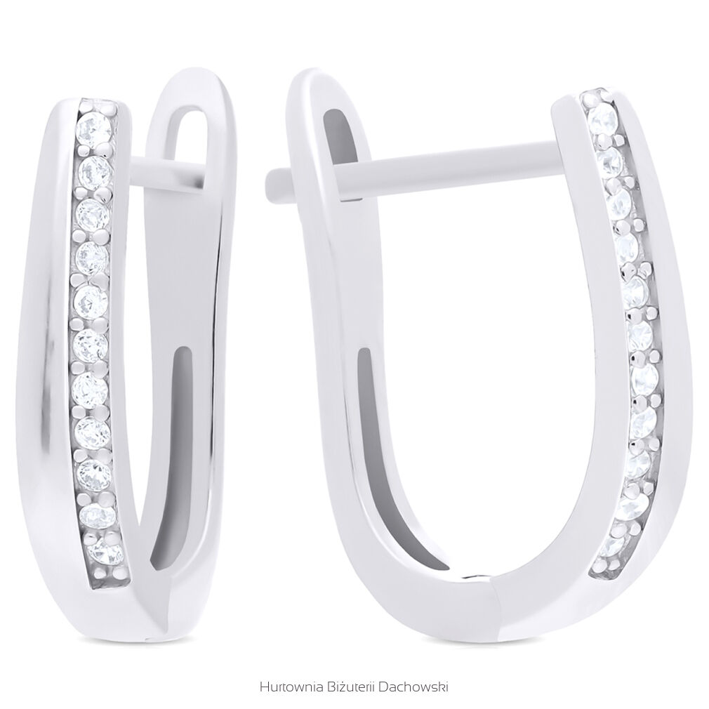 Kolczyki srebrne na angielskim zapięciu pr.925