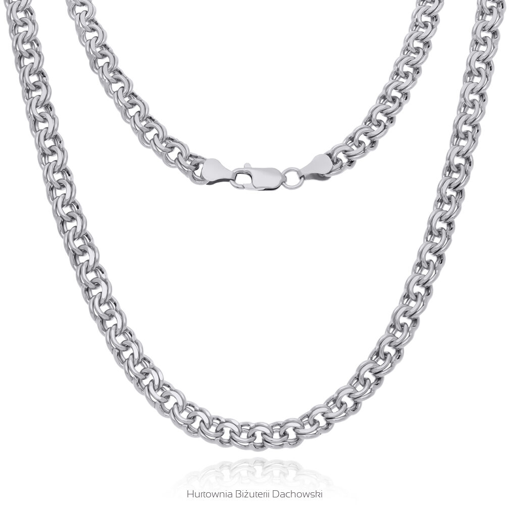 Srebrny łańcuszek męski gruby Garibaldi pr.925