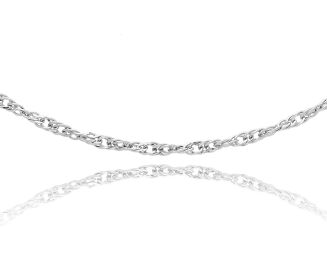 Srebrny łańcuszek splot singapur damski pr.925 - 2