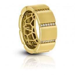 Złoty pierścionek szeroki pr.585