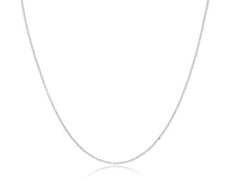 Srebrny łańcuszek damski o splocie ankier - 3