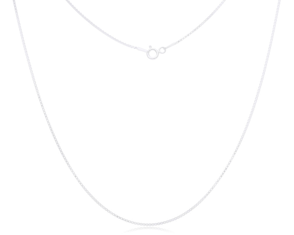 Łańcuszek srebrny splot kostka pr.925