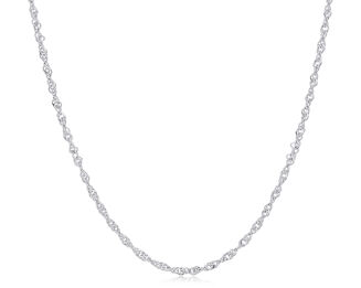 Łańcuszek srebrny szeroki splot Singapur pr.925 - 3