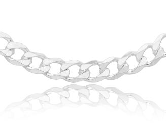 Łańcuszek srebrny męski splocie pancerka  - 2