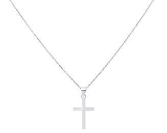 Krzyżyk srebrny gładki pr.925 - 2