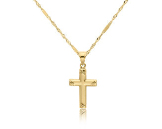 Zawieszka złota krzyżyk pr.585 - 2