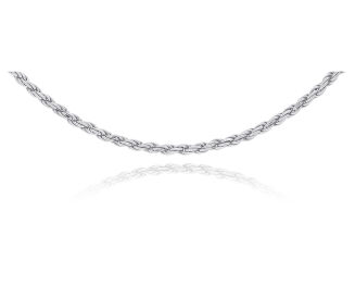 Łańcuszek srebrny o splocie kordel - 2