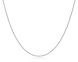 Łańcuszek srebrny o splocie kordel - 3