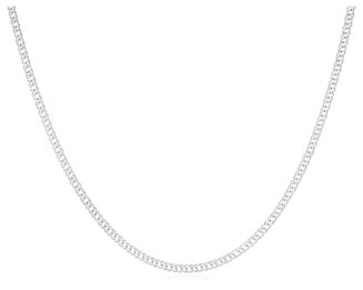 Łańcuszek srebrny rodowany splot Rombo pr.925 - 3