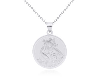 Srebrny medalik z Św.Krzysztofem pr.925 - 3