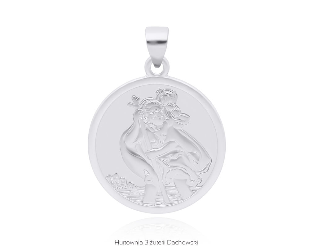 Srebrny medalik z Św.Krzysztofem pr.925