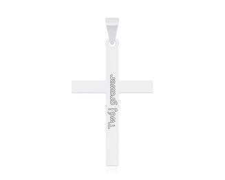 Srebrny krzyżyk gładki pr.925 - 4