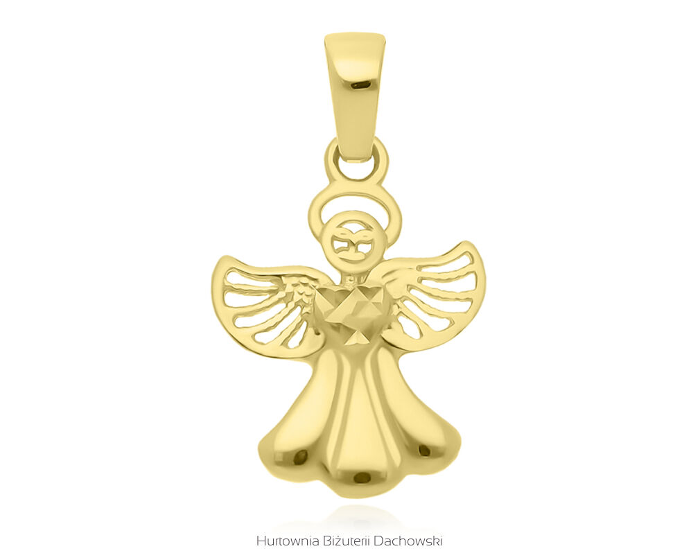 Złota zawieszka Aniołek pr.585