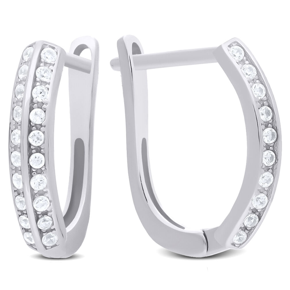 Kolczyki srebrne z cyrkoniami angielskie pr.925