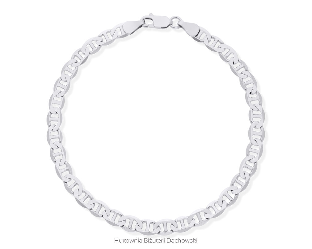 Bransoletka srebrna szeroka splot Gucci pr.925