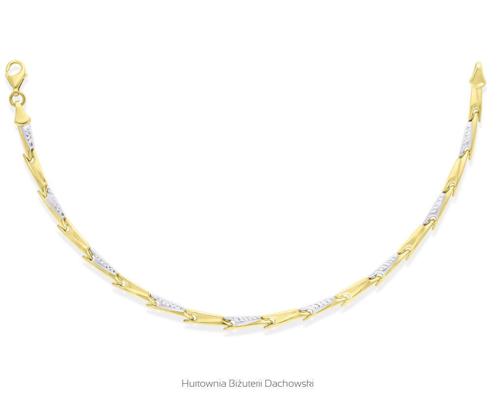 Bransoletka złota pr.585 subtelnie błyszcząca