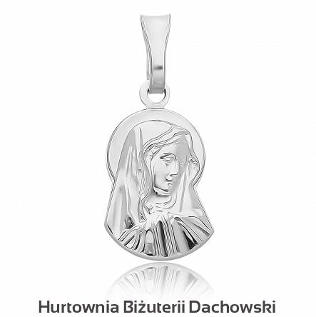 Medalik srebrny z wizerunkiem Matki Boskiej