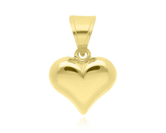 Zawieszka złota 585 serce diamentowane - 4