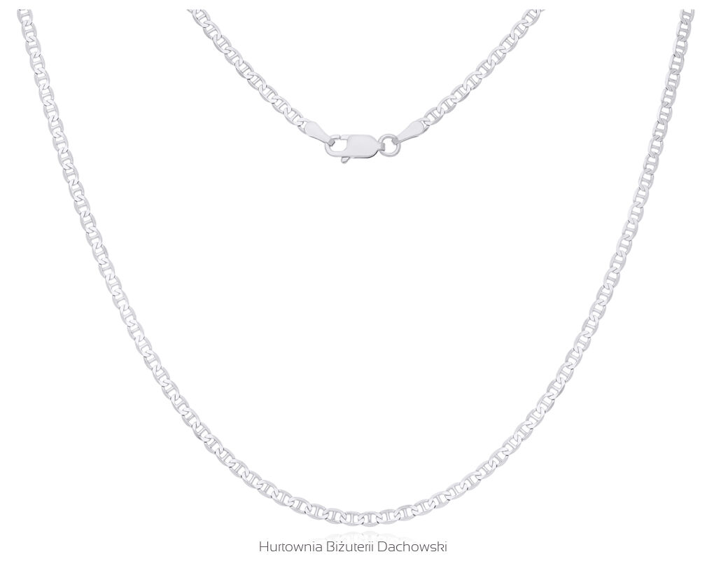 Łańcuszek srebrny splot Gucci rodowany pr.925