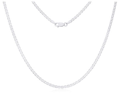 Łańcuszek srebrny splot Gucci rodowany pr.925