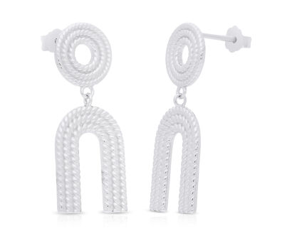 Kolczyki srebrne wiszące na sztyfcie pr.925