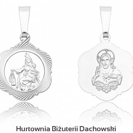 Medalik srebrny pr.925 Matka Boska Szkaplerzna