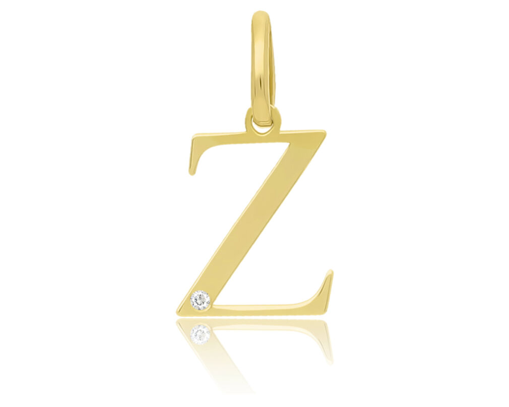 Złota Literka Z z Brylantem pr.585