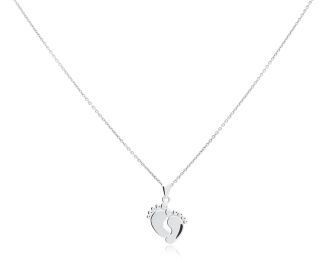 Zawieszka srebrna stópki pr.925 - 2