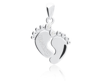 Zawieszka srebrna stópki pr.925 - 4